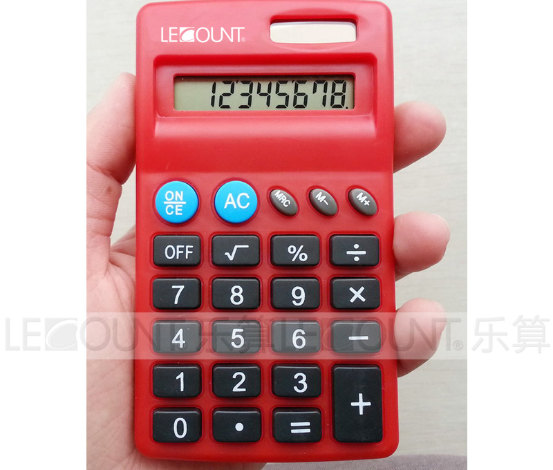 8 Digits Dual Power Small Size Pocket Calculator with Various Optional Colors (LC567)