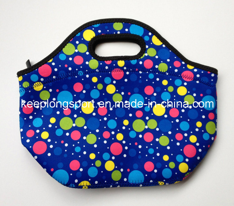 Full Color Printing Custom Neoprene Lunch Bag, Cooler Bag