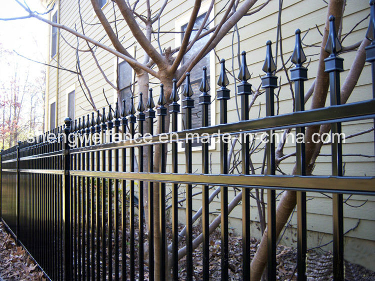 High Quality Wrought Iron Picket Fence Factory