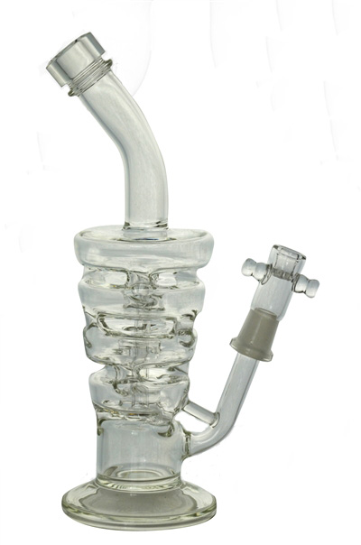 Faberge Egg Bent Neck Glass Water Pipe for Smoking (ES-GB-441)