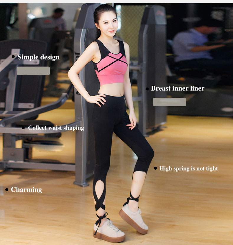 2016 Women Charming Wholesale Sport's Wear Fitness Wear Yoga Suit