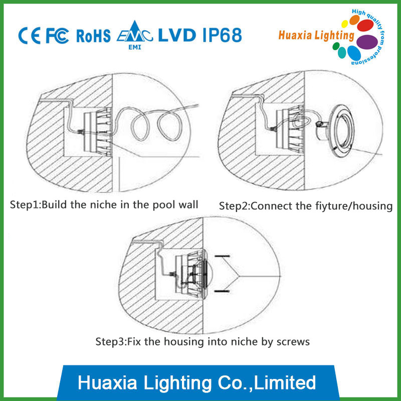 SMD3014 Embedded LED Underwater Pool Light