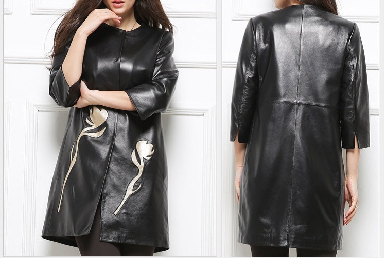 Woman Genuine Soft Thin Leather Jacket