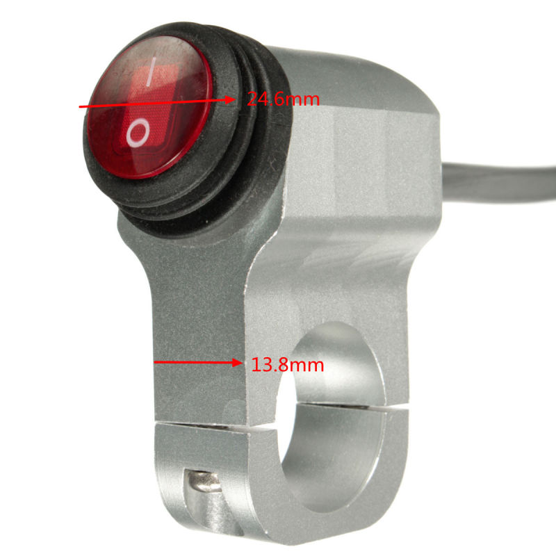 Motorcycle Waterproof Headlight Spotlight Switch 7/8