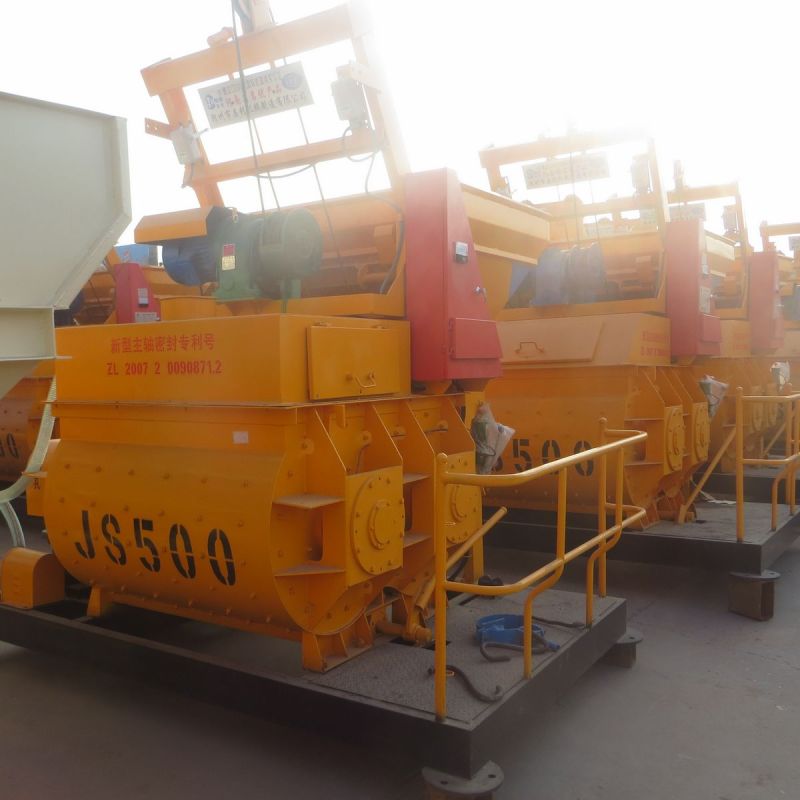 High Efficient Js500 Small Portable Concrete Mixer