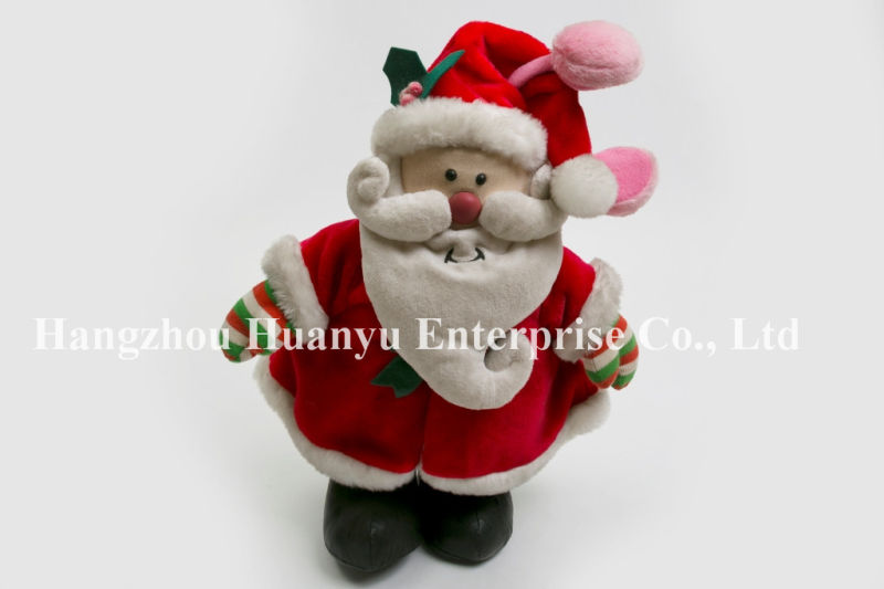 Factory Supply of Chindren Stuffed Plush Santa Toys