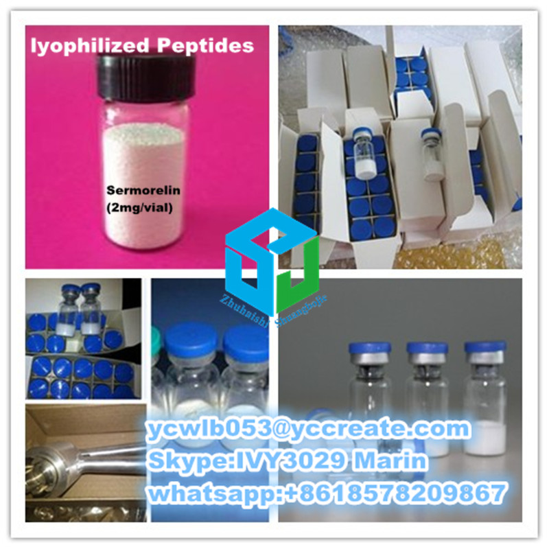 Lyophilized Peptides Sermorelin CAS: 86168-78-7 (2mg/vial) Pharmaceutical Intermediates Releasing Hormone