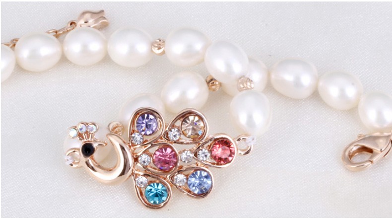 White Freshwater Pearl Bracelet AAA 6-7mm Rice Freshwater Pearl Bracelet Wholesale