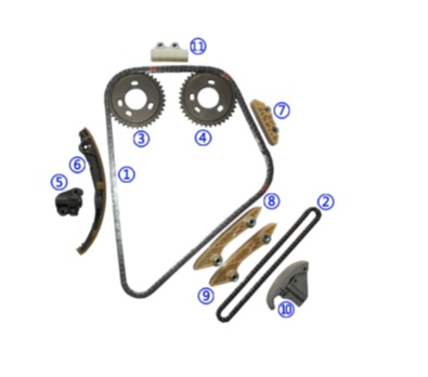 Kit De Distribucion Timing Chain Kits for Ford V. 184 90PS Y. M.