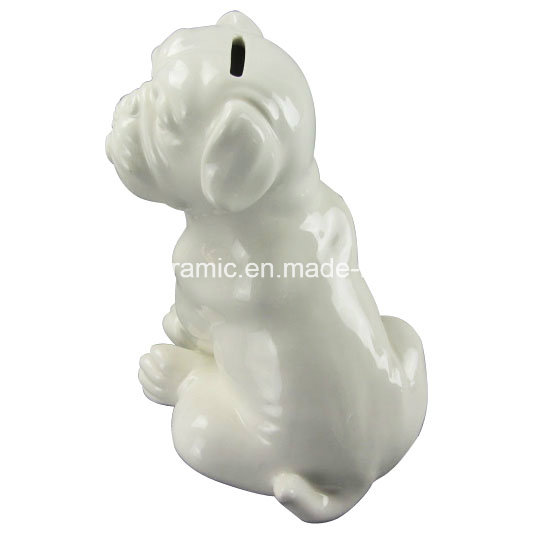Animal Shaped Porcelain Craft, Ceramic Dog Piggy Bank