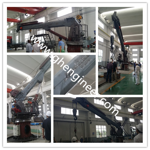 Electric Hydraulic Offshore Pedestal Telescopic Boom Crane