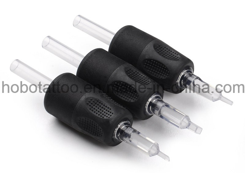 25mm Cheap All Black Silicone Rubber Disposable Tattoo Tube