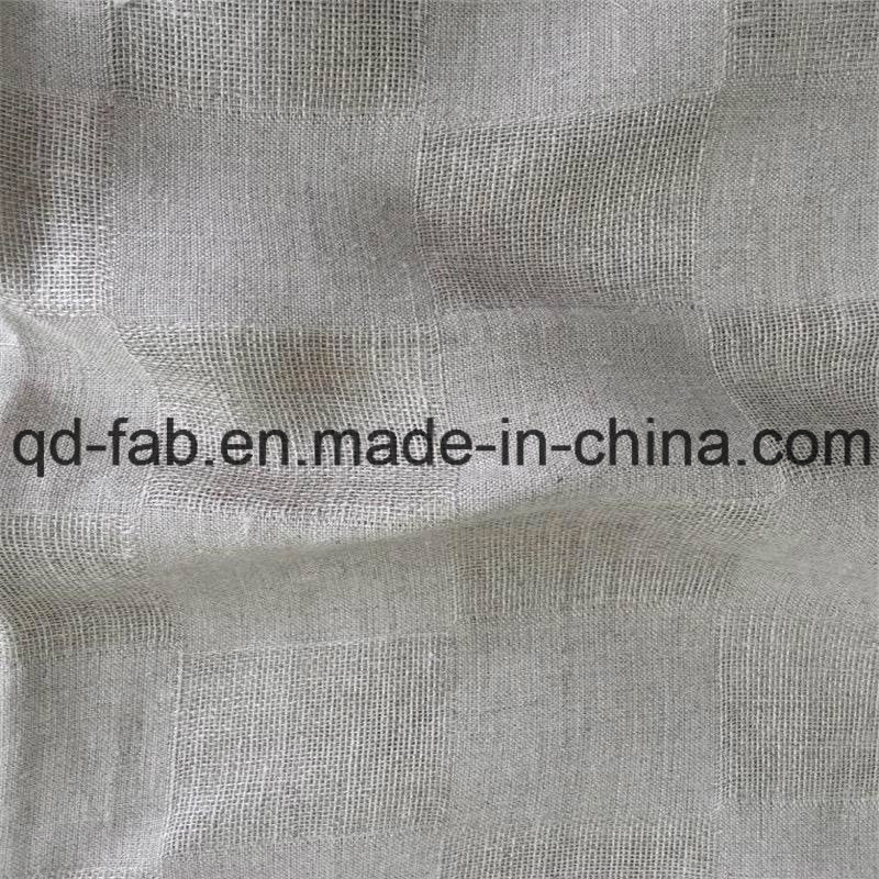 Yarn Dyed Jacquard Linen Fabric (QF16-2471)