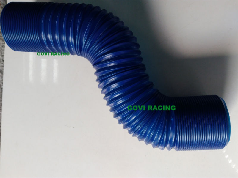 3 Inch Blue PVC Plastic Air Intake Pipe with 90/100cm Extended Length