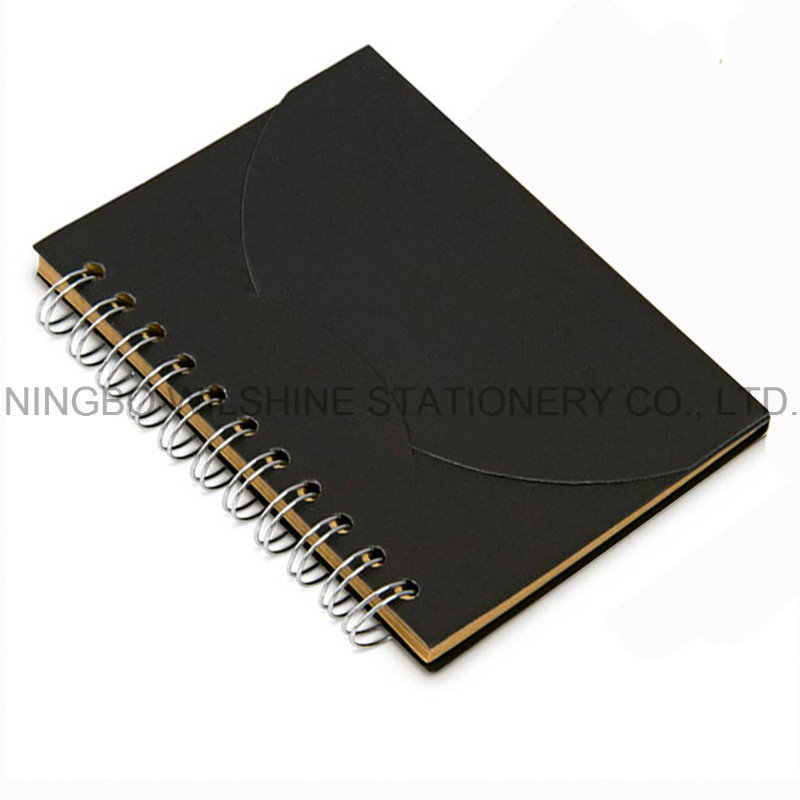 Custom Logo Printed Small Spiral Curve Notebook for Gift (SNB130)