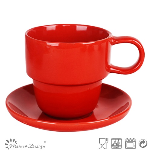 High Quality Solid Color Cup and Saucer