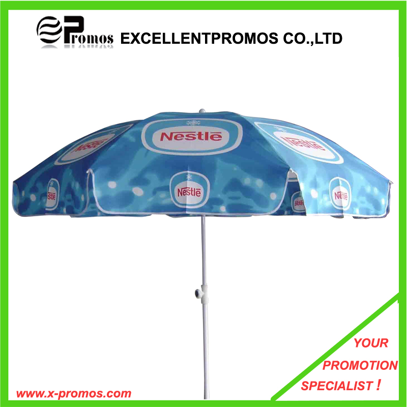 Promotional Logo Printed Wood Handle Custom Umbrella (EP-U6232)