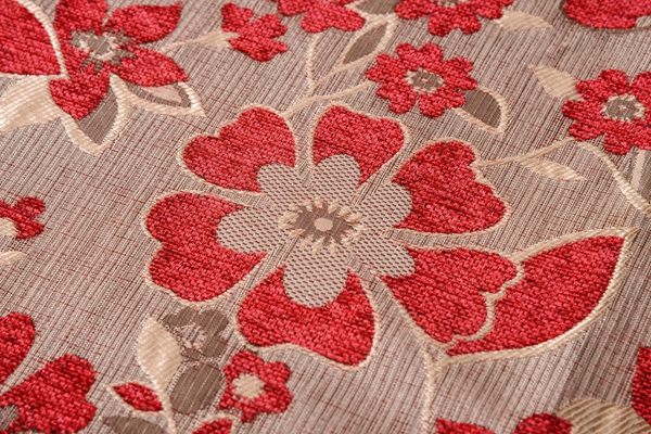 Flower Design Chenille Jacquard Fabric 330GSM