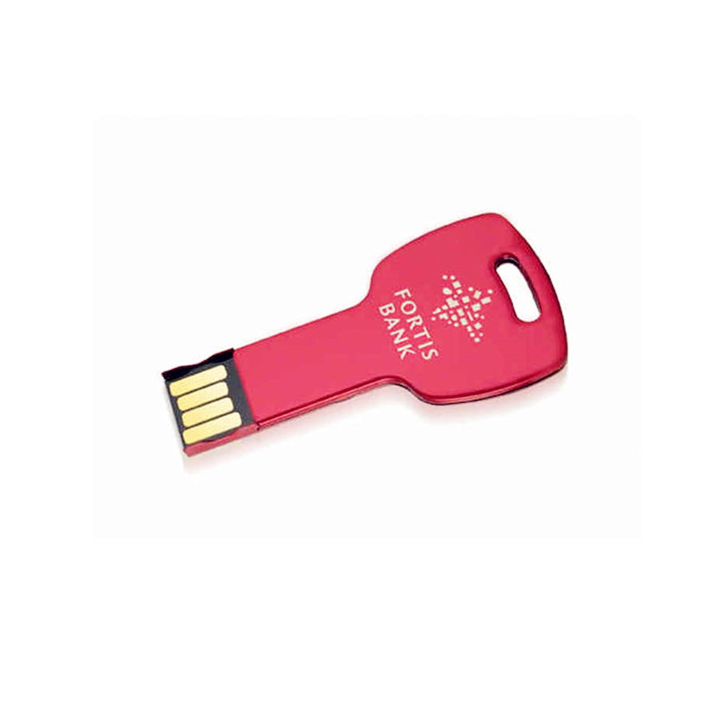 Various Color Custom Logo Metal Key Shape USB