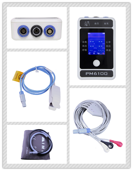 Handheld Bluetooth Patient Monitor, ECG Monitor for Medical Equipment