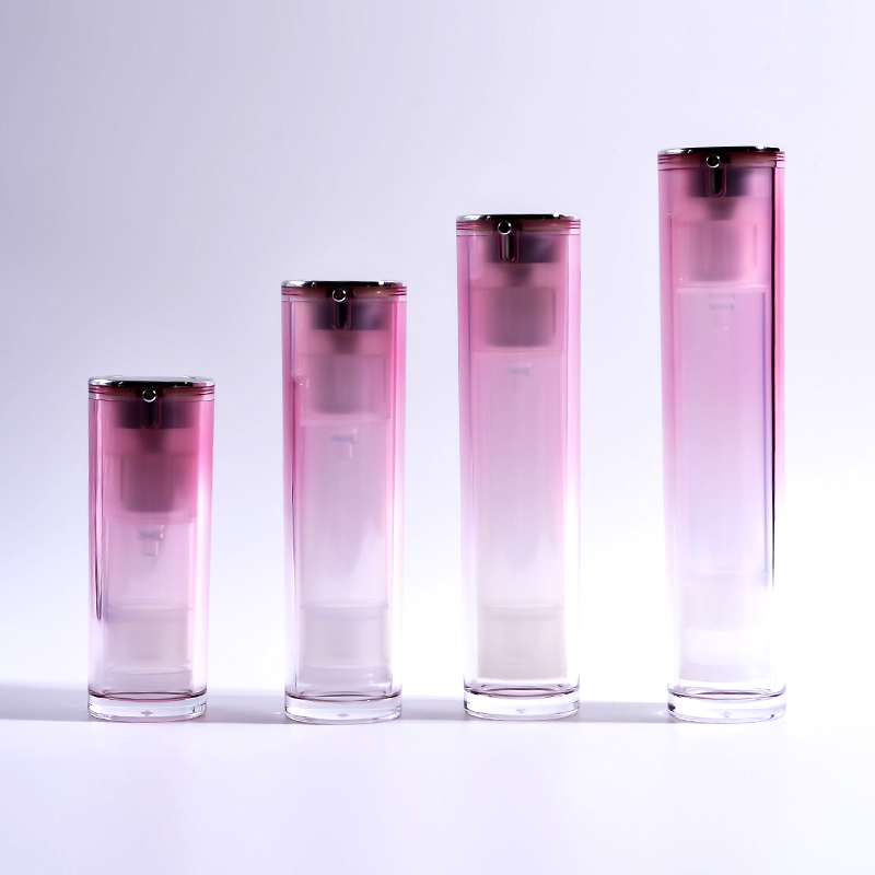 Hot Sale Acrylic Cylinder Airless Bottles with Jars Collection