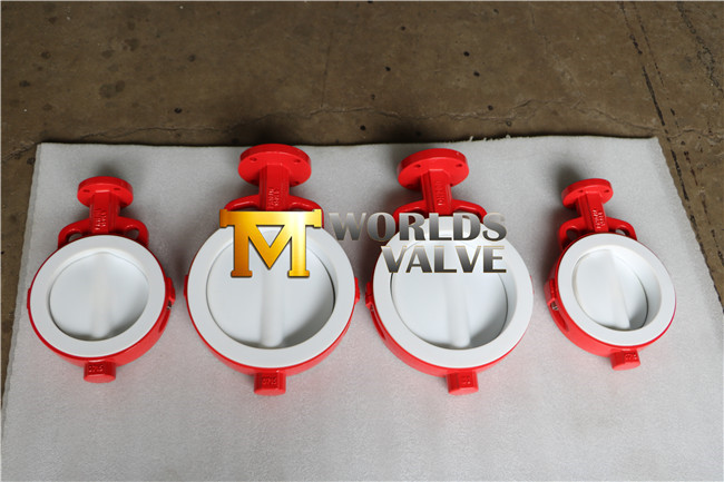 PTFE Coating Wafer Butterfly Valve (D71X-10/16)