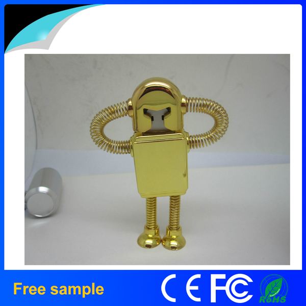 2016 Newest Hotsale Metal Robot USB Flash Drive