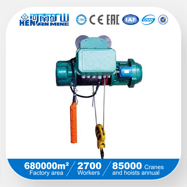 China Good Price Electric Wire Rope Remote Hoist with SGS ISO Ce Certificate