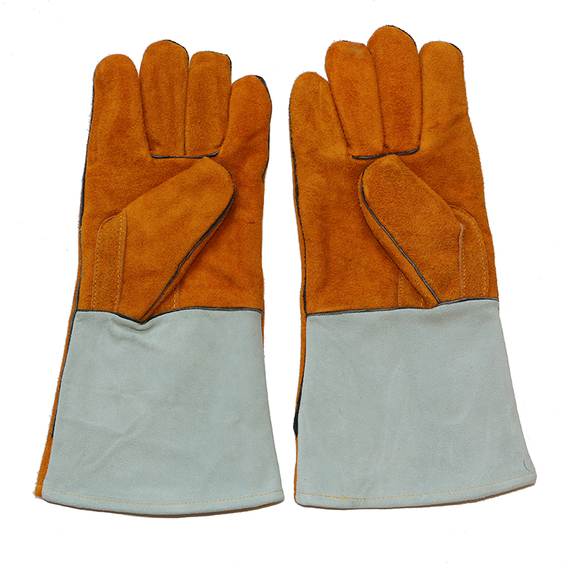 Cowhide Split Leather Safety Protective Welding Gloves