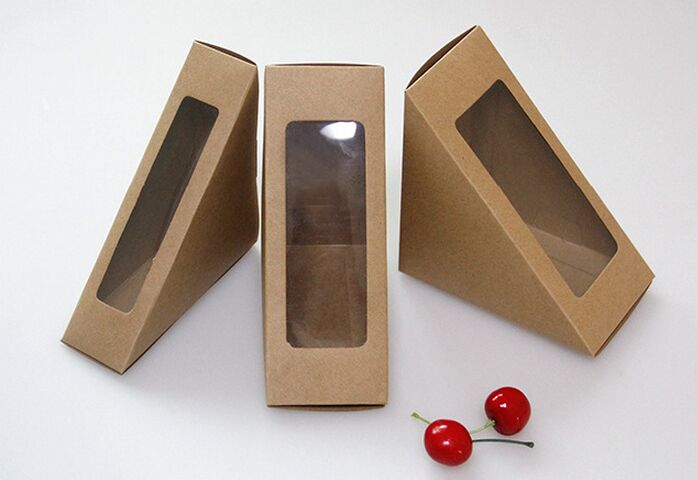 China Custom Kraft Paper Food Packaging Box/Lunch Box/Sandwich Box