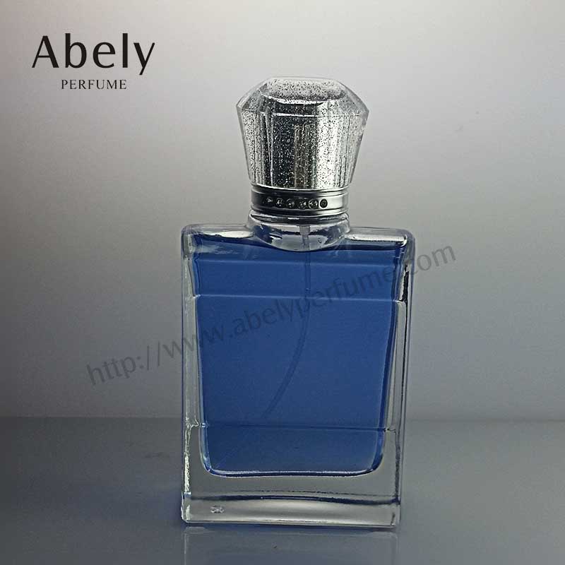 100ml Blue Sea Zamac Cap Glass Perfume Bottle