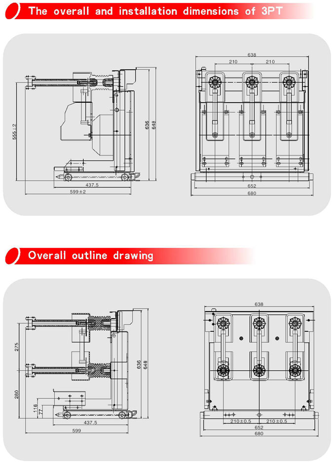 12kv Indoor High Voltage Vacuum Circuit Breaker