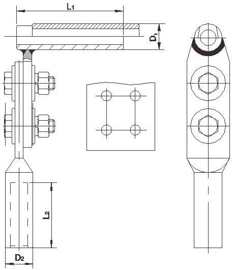 Ty Type Hydraulic Compression T Connector