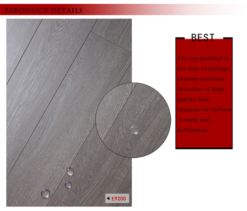 European Oak AC3 E1 V Groove HDF Laminated Flooring