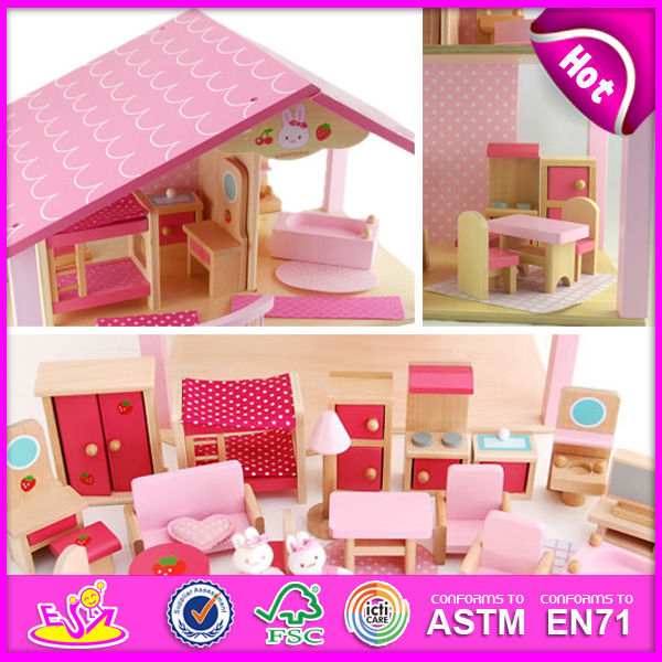 Wooden Doll House (W06A027)