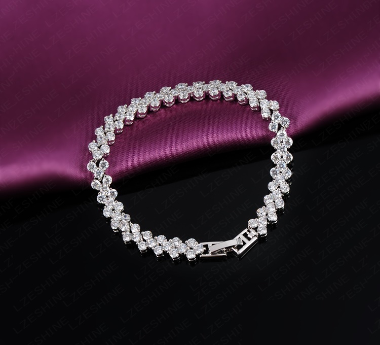 Cubic Zirconia Tennis Bracelet for Women (CBR0002-B)