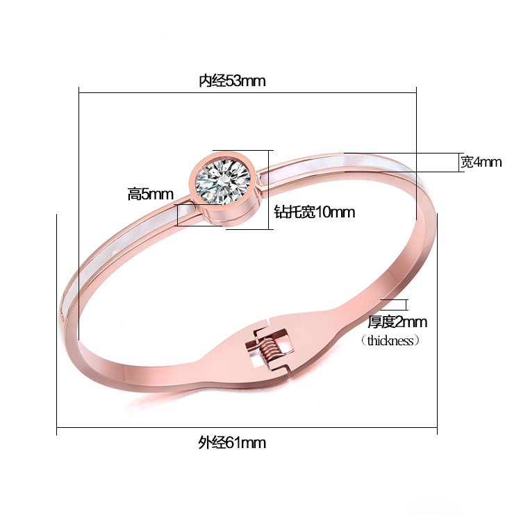 Fashion Stainless Steel Jewelry Diamond Bracelet