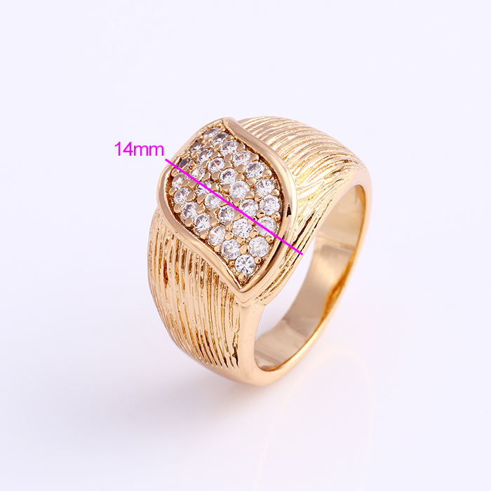 Fashion 18k Gold CZ Jewelry Finger Ring in Alloy for Women -12001