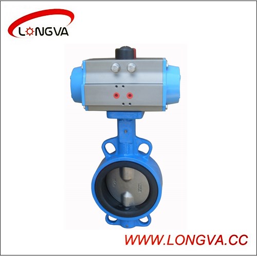 Wafer Type Butterfly Valve with Pneumatic Actuator