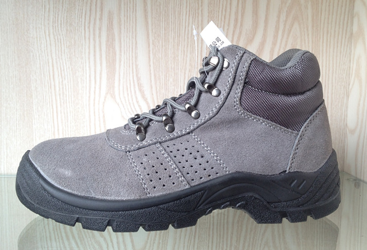 Professional Safety Shoes Withgrey Suede (HQ05043)