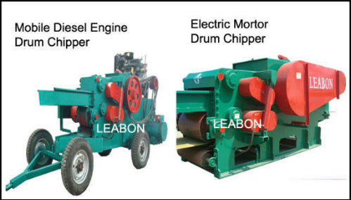 High Efficiency New Type Drum Wood Chipper