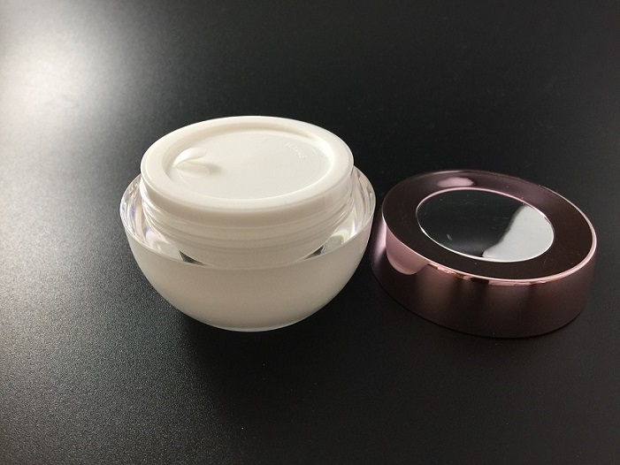 Bowl Shape Acrylic Cream Jars for Cosmetic Packaging