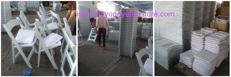 Factory High Quality Resin Folding White Chairs