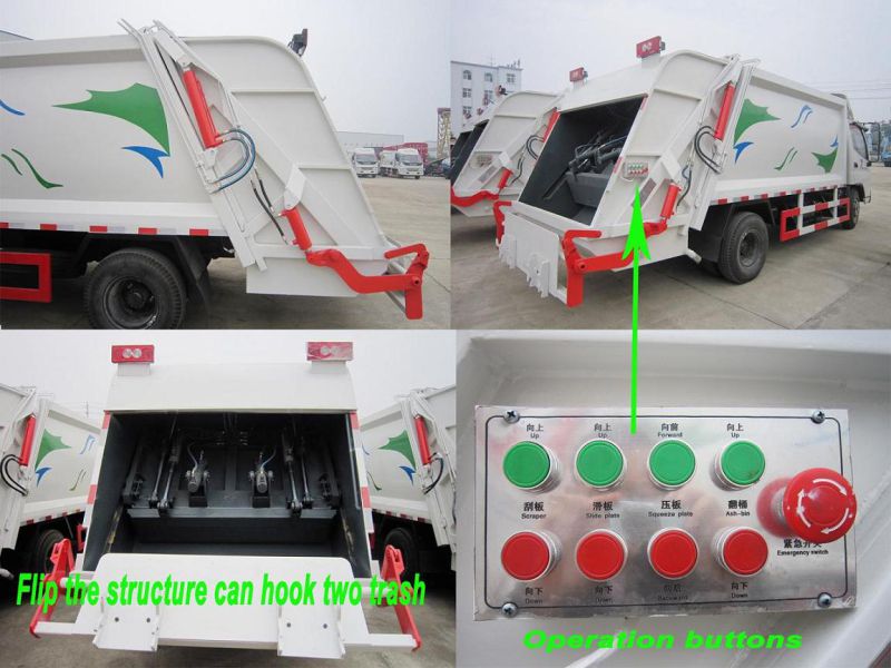 4cbm Rhd 4X2 Compactor Garbage Truck