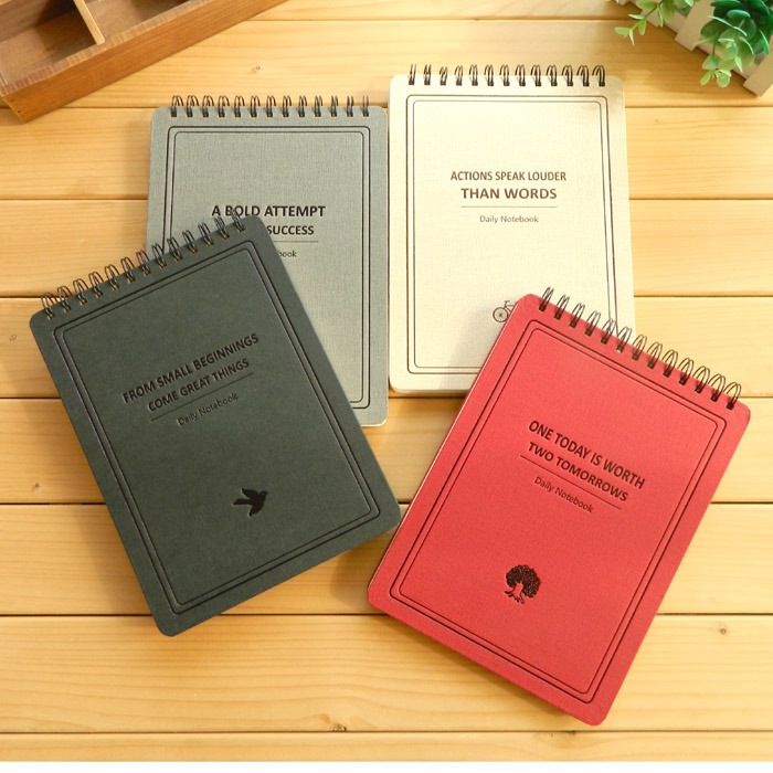 Customize A4 / B5 / A5 / A6 PU Leather Notebook Spiral Notebook B5