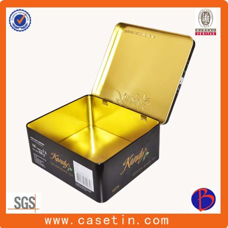 Metal Gift Tea Tin Box for Cookies Candy Packaging