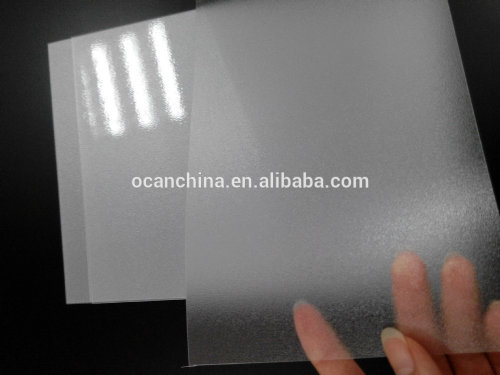 Thin Clear Matt Embossed PVC Sheet for Printing/Silk-Screen Printing