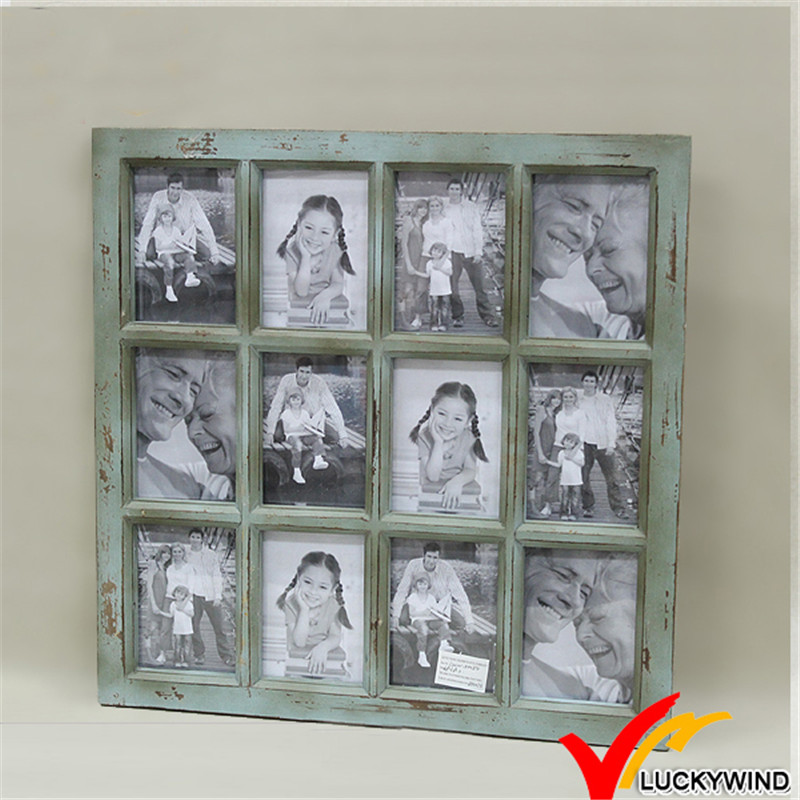 Window Pane Vintage Wall Wooden Multiple Picture Frame