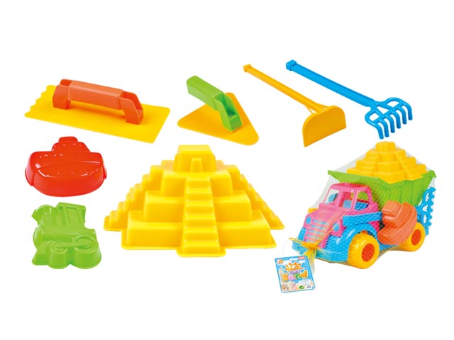 PP Material 9PCS Summer Sand Beach Truck Set (10214328)