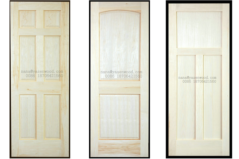 Composite 4 Panel Pine Wooden Door